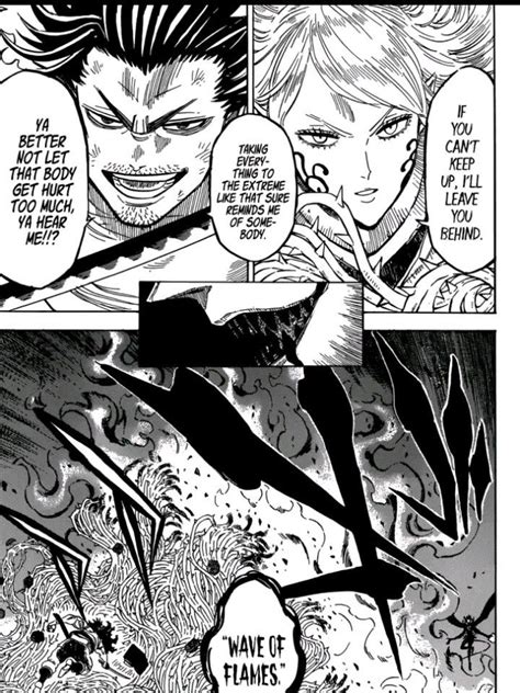 The growth of Charlotte's leadership skills in Black Clover